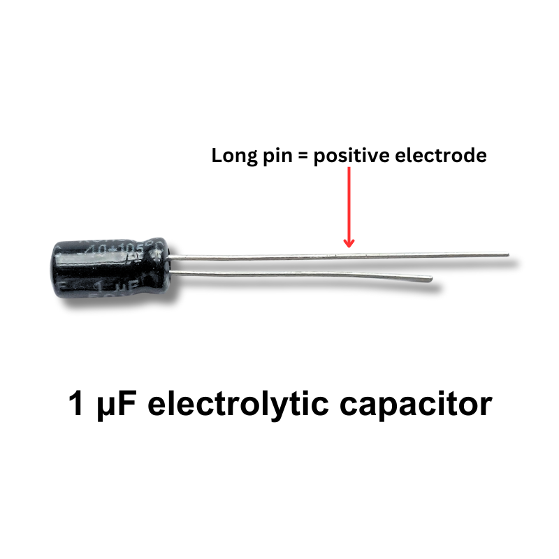 1 microfarad electrolytic capacitor
