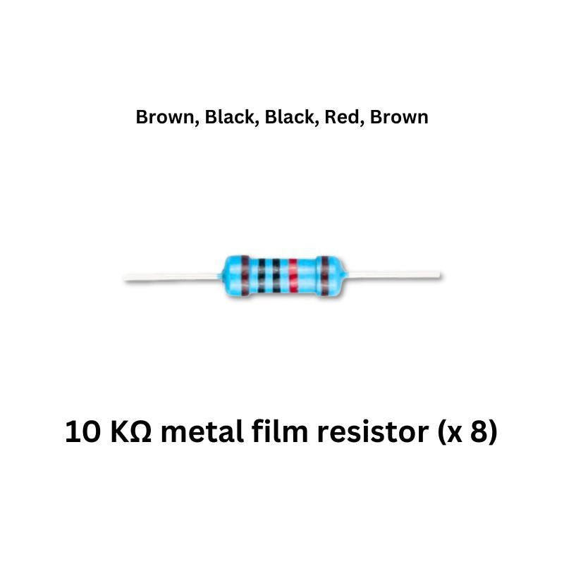 4-digit clock electronics kit components 10 Kohm metal film resistor
