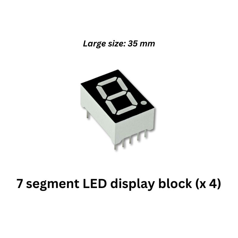 4-digit clock electronics kit components 7 segment LED display block