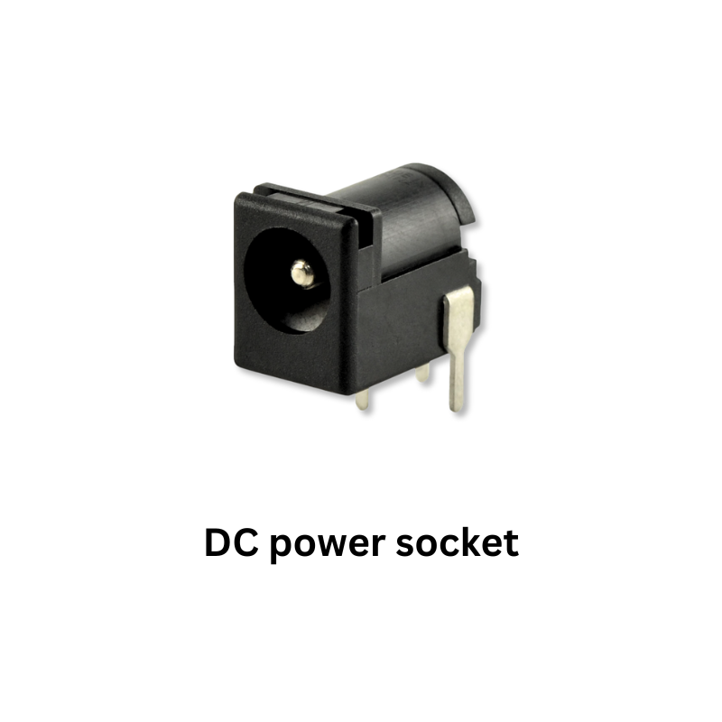 4-digit clock electronics kit components DC power socket