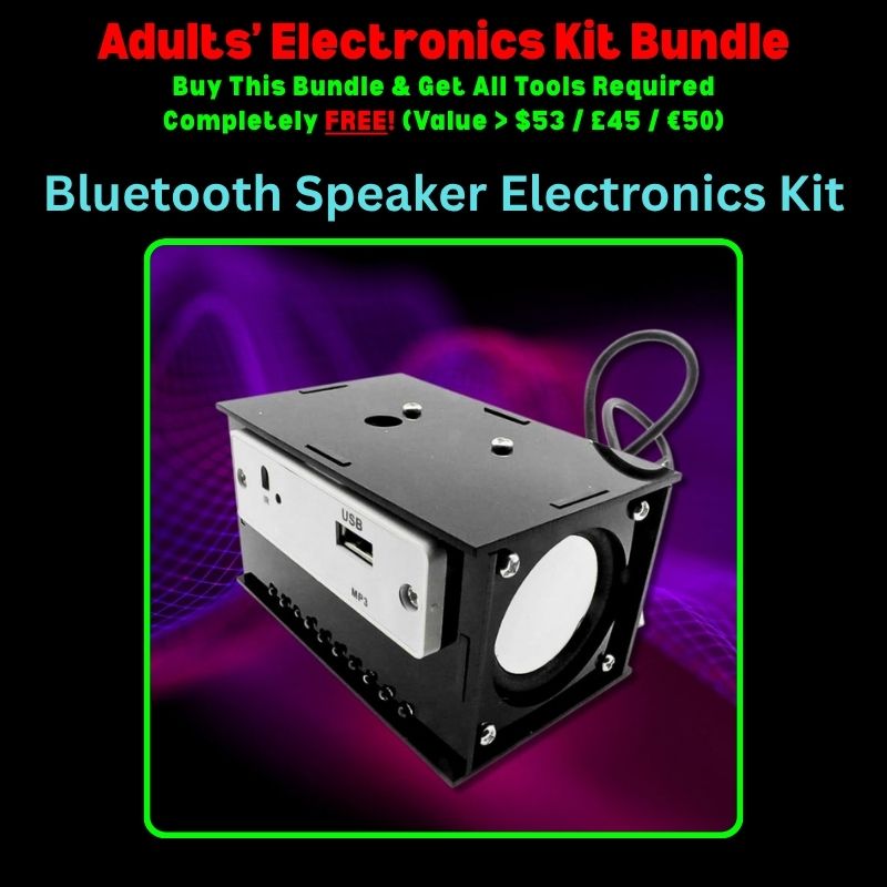 Adults Electronics Kit Bundle Bluetooth Speaker