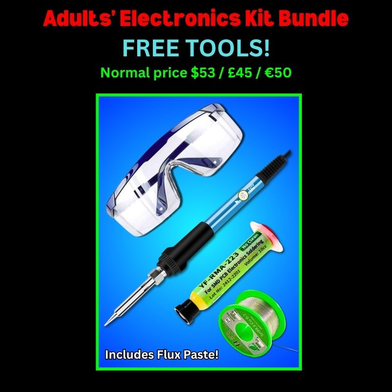 Adults Electronics Kit Bundle Free tools