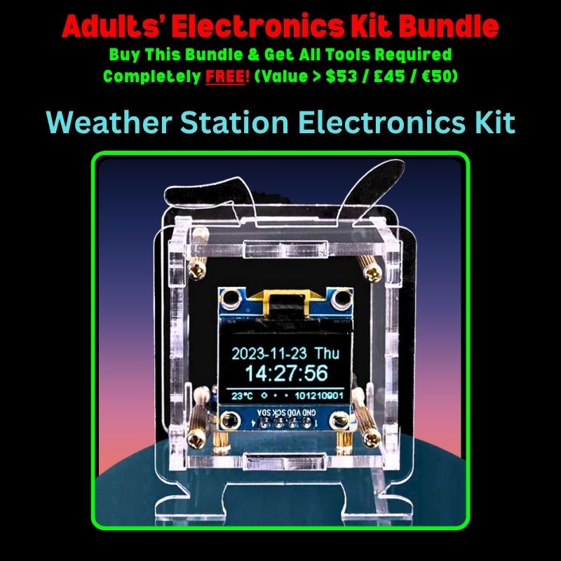 Adults Electronics Kit Bundle Weather Station kit