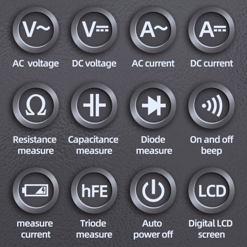 Aneng multimeter measurement capabilities