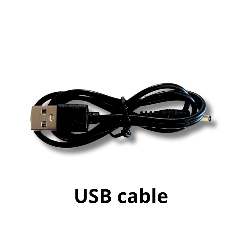 Chasing LEDS Electronics kit components USB cable