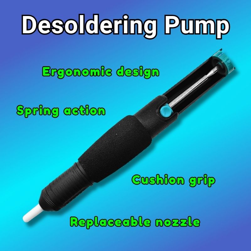 Desoldering pump for electronics