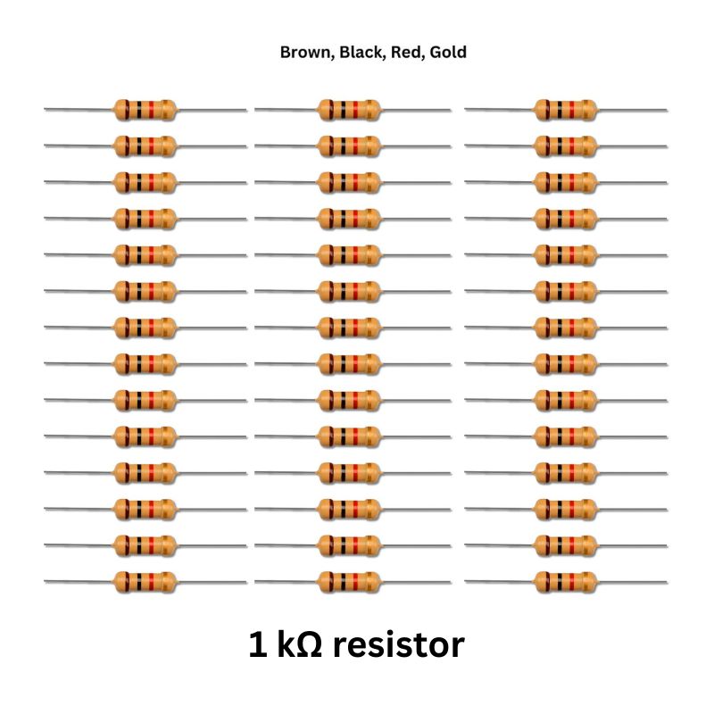 Digital Clock Electronics Kit 1 kohm resistor