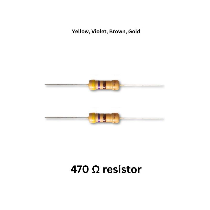Digital Clock Electronics Kit 470 ohm resistor
