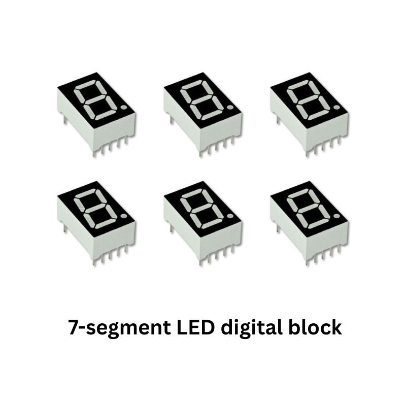 Digital Clock Electronics Kit 7-segment LED digital display block