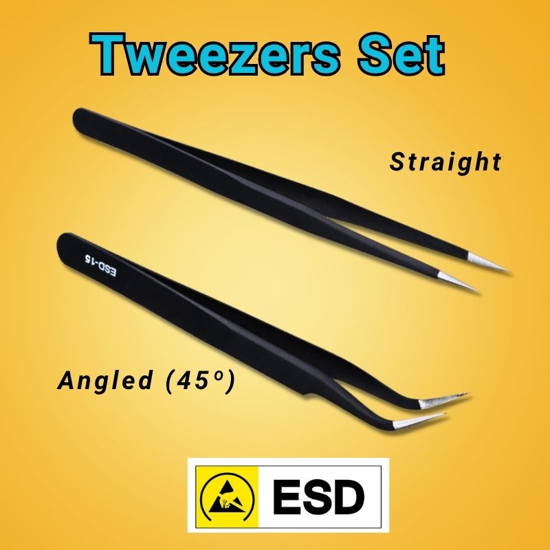 ESD Tweezers Set for electronics