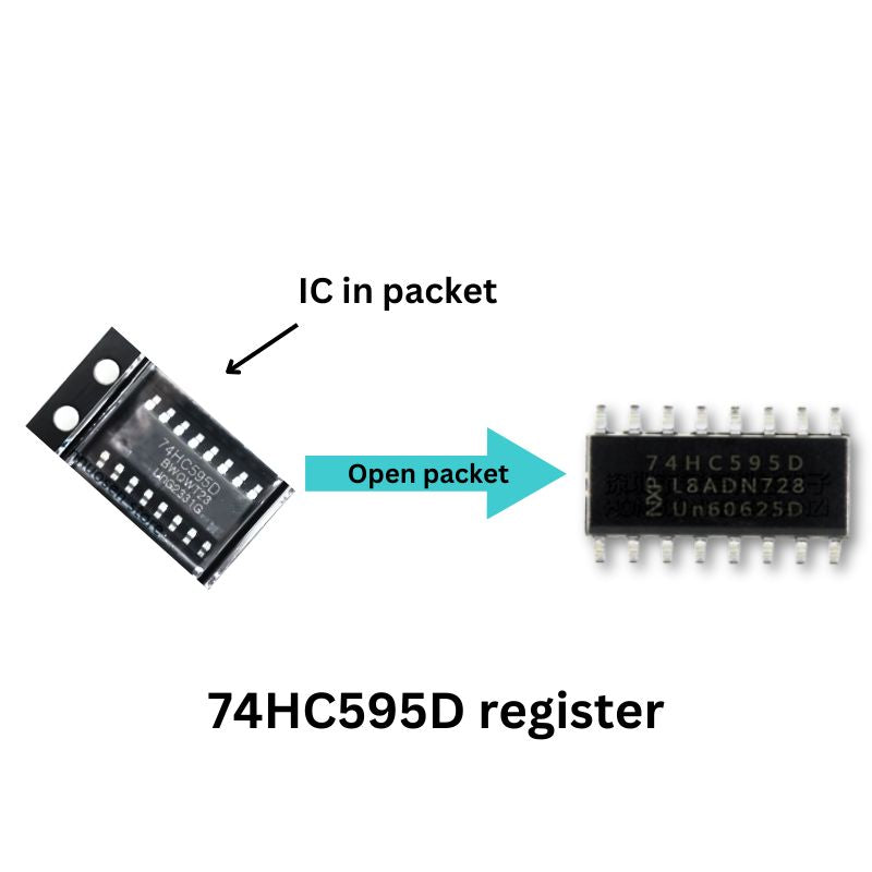 FM Radio assembly kit components 74HC595D register