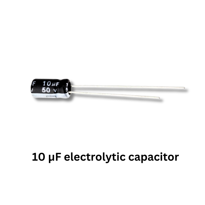 Handheld Game Electronics Kit Components 10 uF electrolytic capacitor