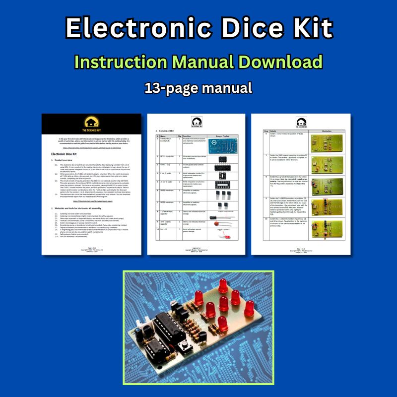 Instruction manuals - Electronic Dice Kit Download
