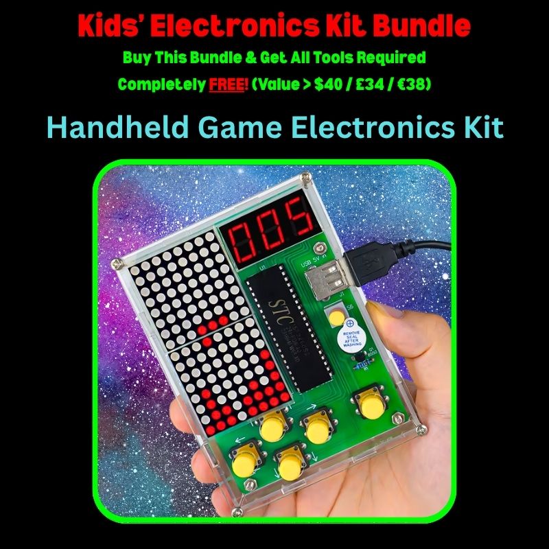 Kids Electronics Kit Bundle Handheld Game Electronics kit