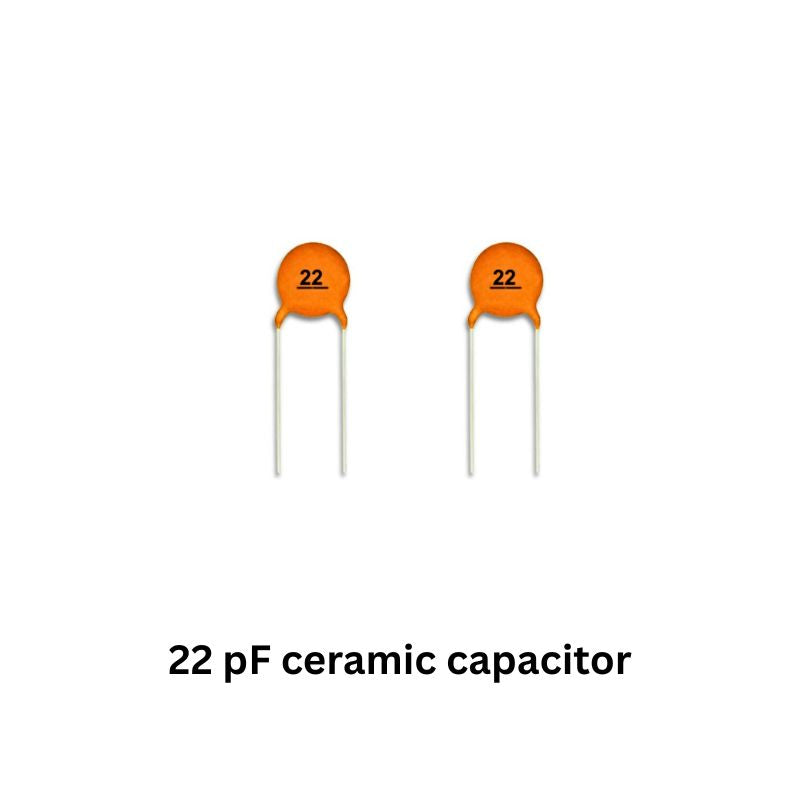 LED Heart electronics kit components 22 pF ceramic capacitor