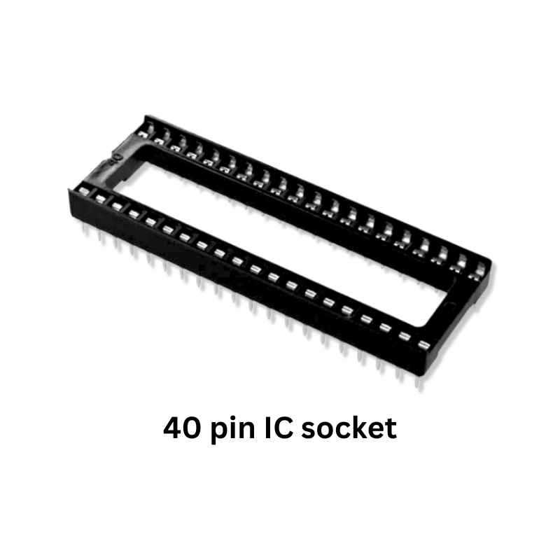 LED Heart electronics kit components 40 pin IC socket