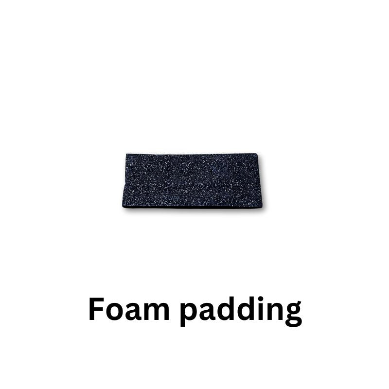 LED Heart electronics kit components Foam padding