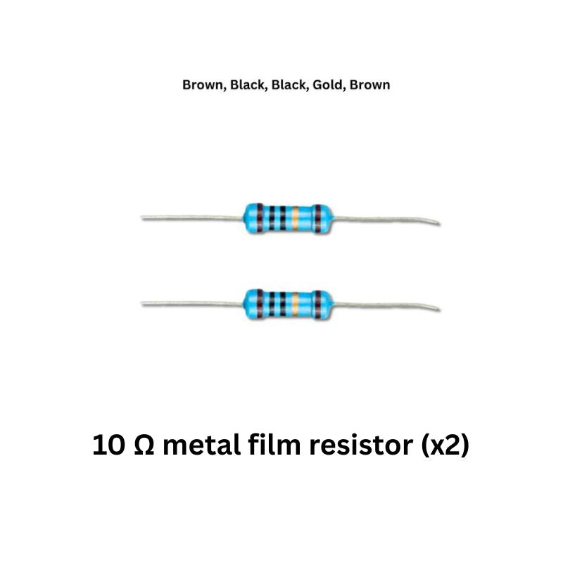 Smart Car Electronics Kit components 10 ohm metal film resistor