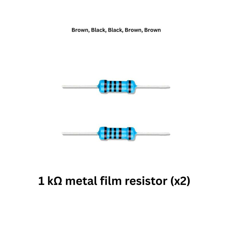Smart Car Electronics Kit components 1 kohm metal film resistor