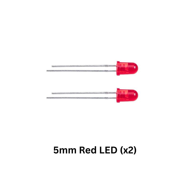 Smart Car Electronics Kit components 5mm Red LED
