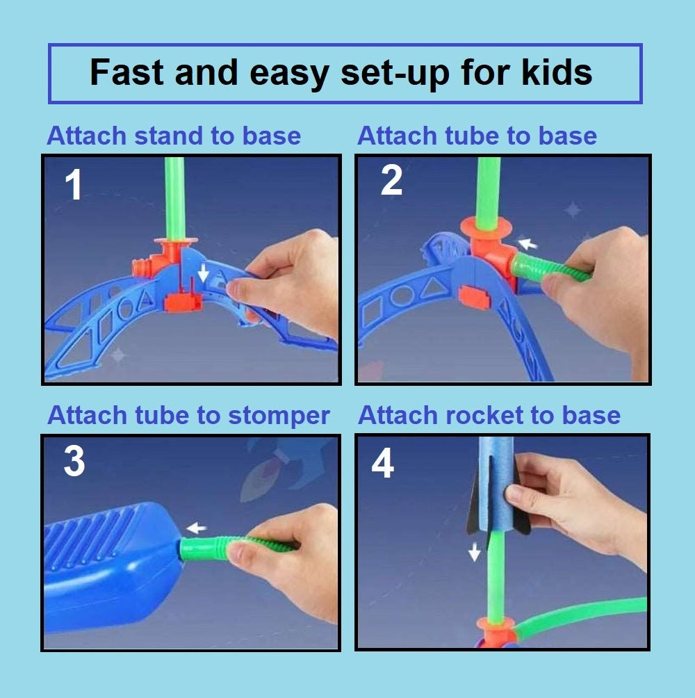 Stomp rocket easy set-up