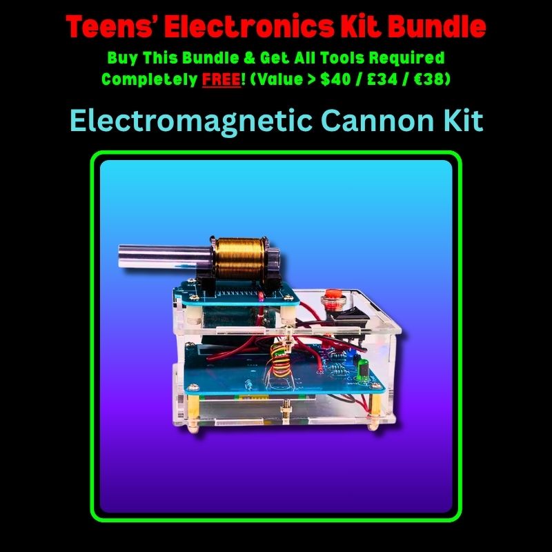 Teens Electronics Kit Bundle Electromagnetic Cannon Kit