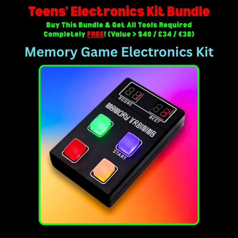 Teens Electronics Kit Bundle Memory Game Electronics Kit