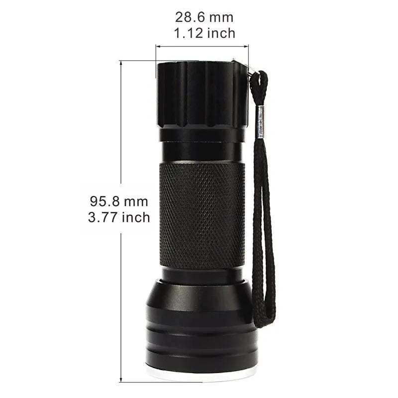 Image from thesciencehut.com: UV LED black-light dimensions