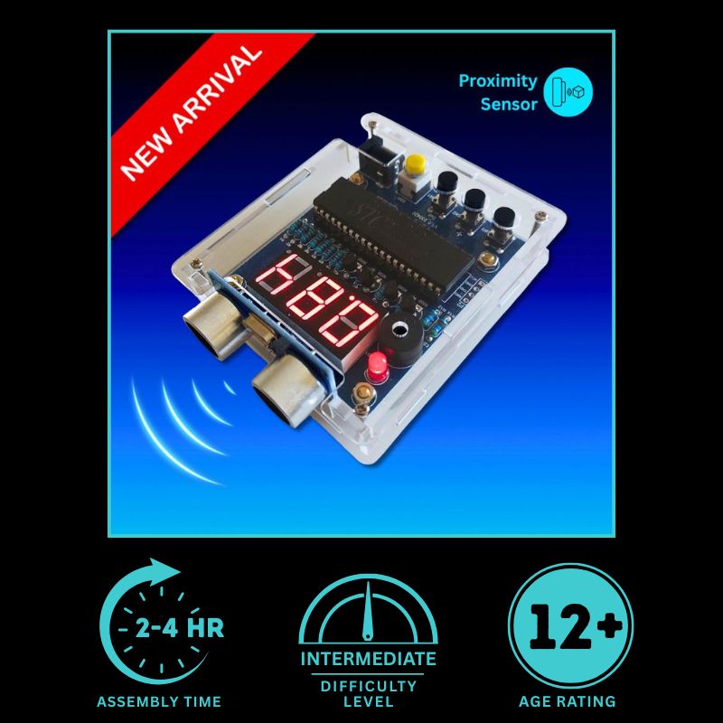 Ultrasonic Proximity Sensor Electronics kit main image with information