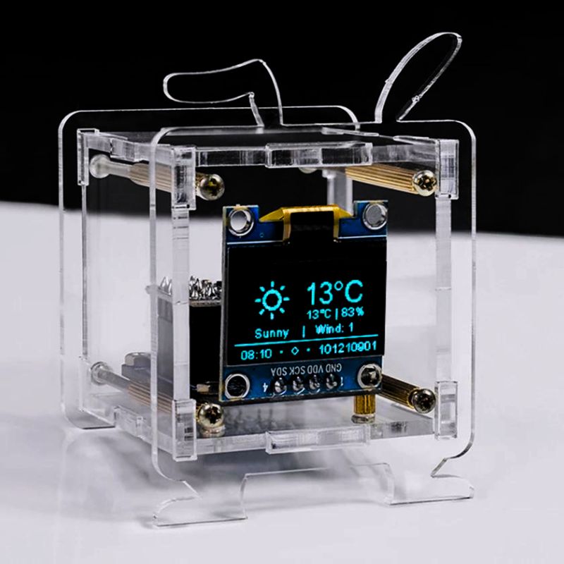 WiFi Weather Station Electronics kit weather info view