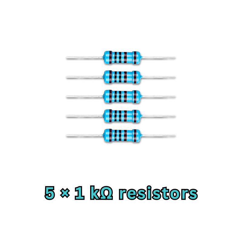 1 kohm metal film resistor