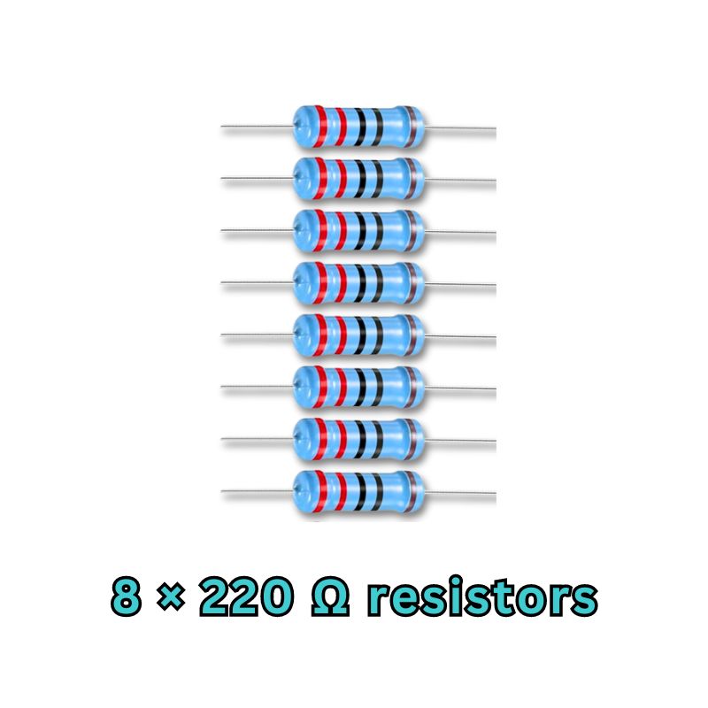 220 ohm metal film resistor