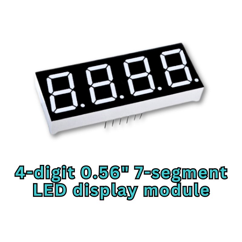 4-digit 7-segment LED display block