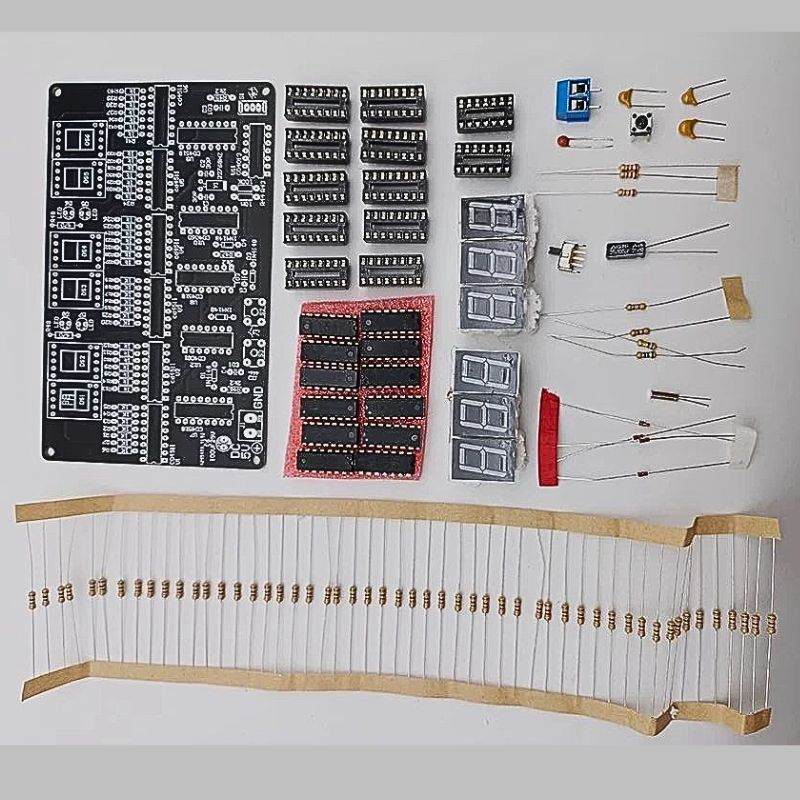 Digital Clock Electronics Kit – The Science Hut