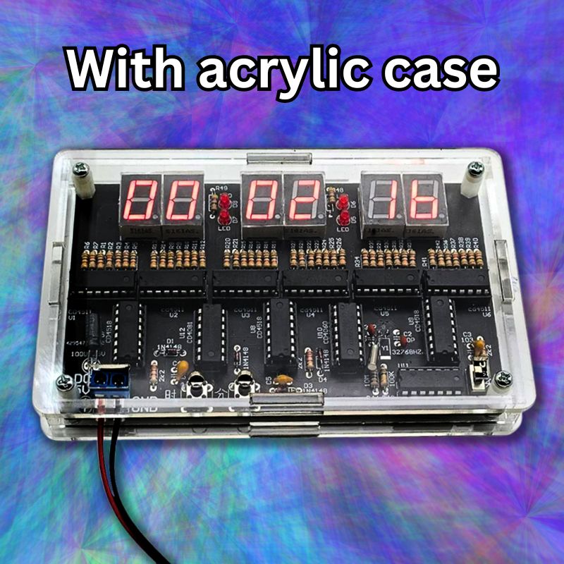 Digital Clock Electronics Kit – The Science Hut