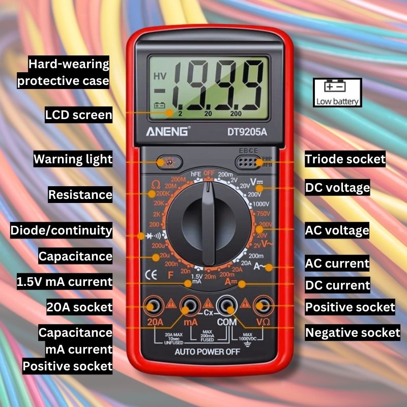 Aneng multimeter product features