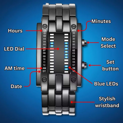 Binary Wristwatch Features