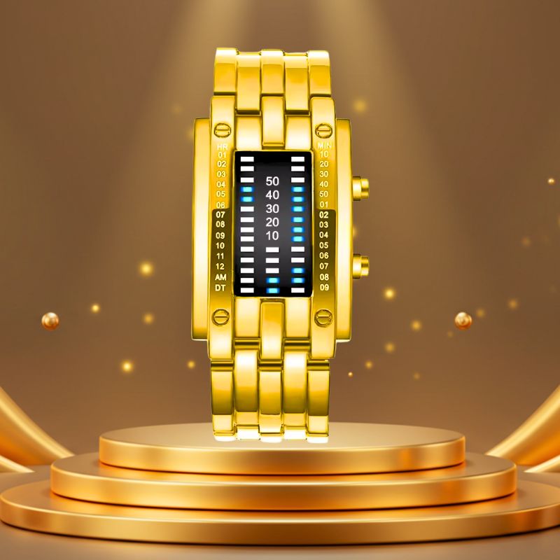 Binary Wristwatch Ladies Gold Variant
