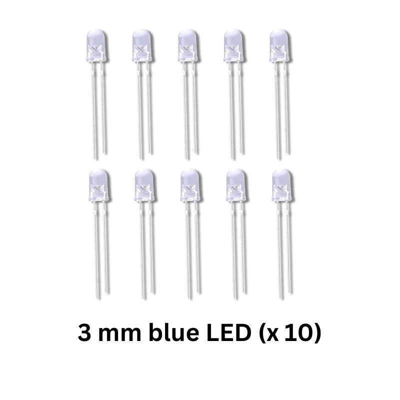 Bluetooth speaker kit 3mm blue LED