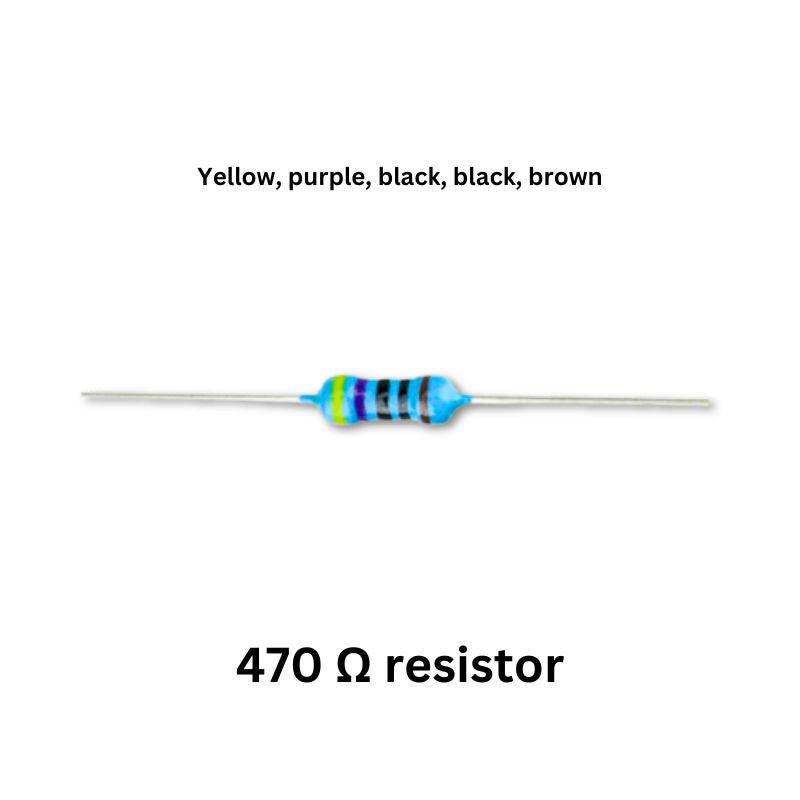 Bluetooth speaker kit 470 ohm resistor