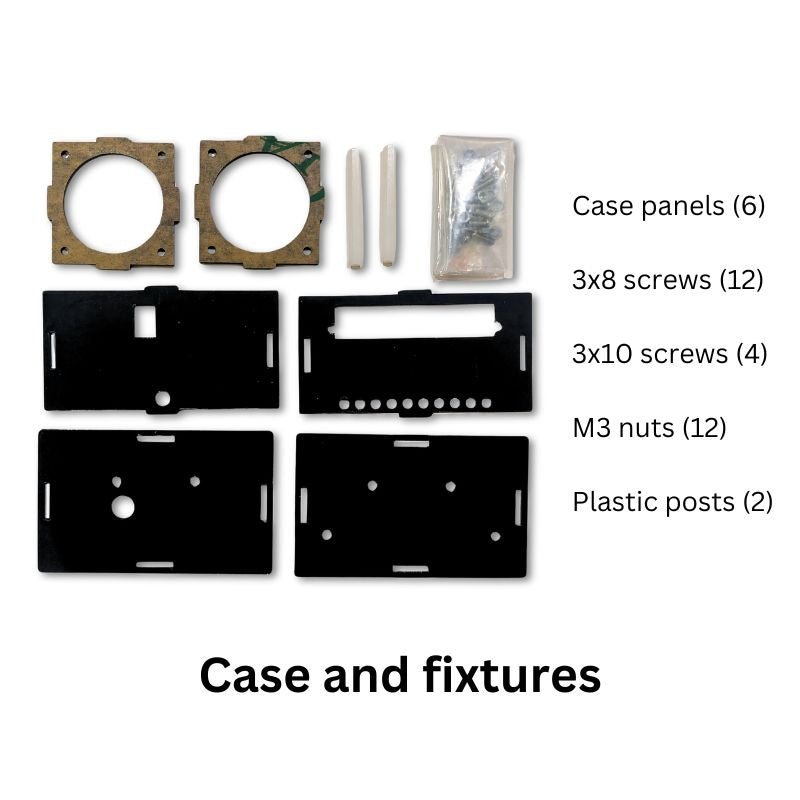 Bluetooth speaker kit case and fixtures