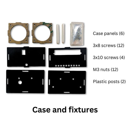 Bluetooth speaker kit case and fixtures