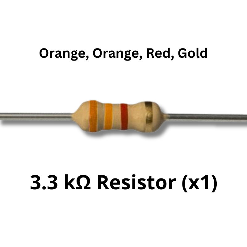 Chasing LEDS Electronics kit components 3.3kohm resistor