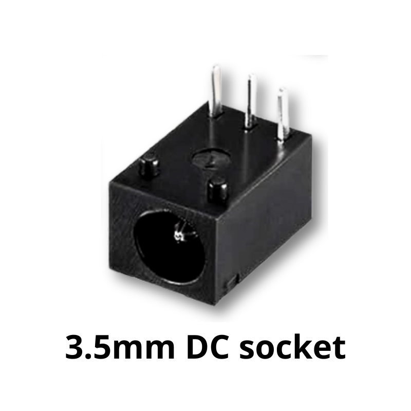 Chasing LEDS Electronics kit components 3.5mm DC socket