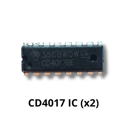 Chasing LEDS Electronics kit components CD4017 IC