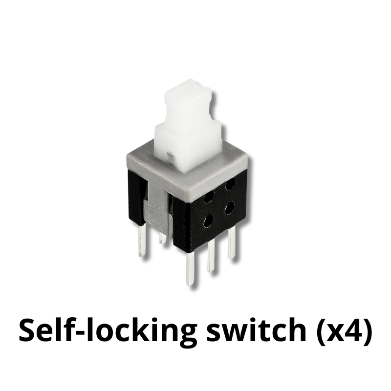 Chasing LEDS Electronics kit components Self-locking switch