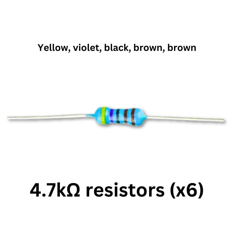 Christmas tree electronics kit 4.7kohm resistors