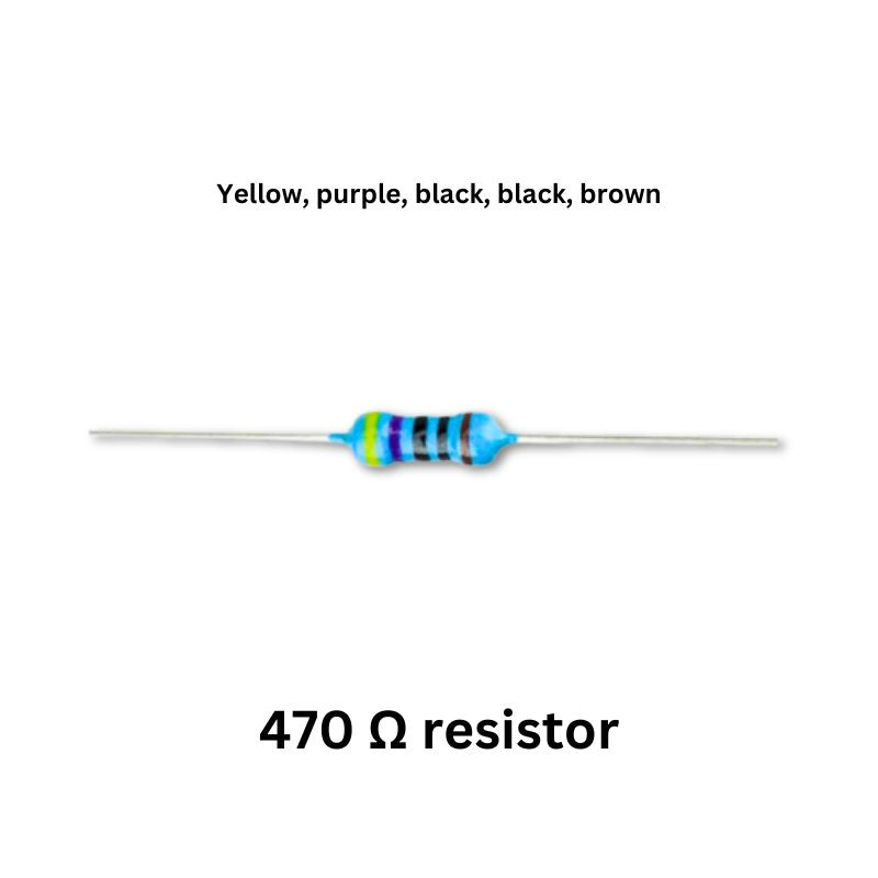 DIY Bluetooth speaker kit 470 ohm resistor