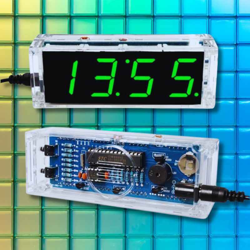 4-Digit Digital Clock kit – The Science Hut