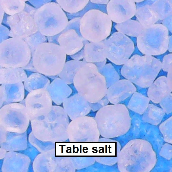 Digital microscope table salt